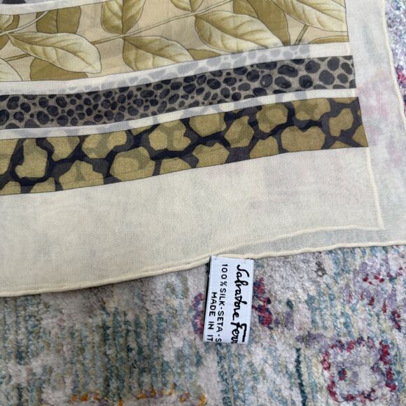Salvatore Ferragamo Vintage Silk Scarf - Picture 2 of 4
